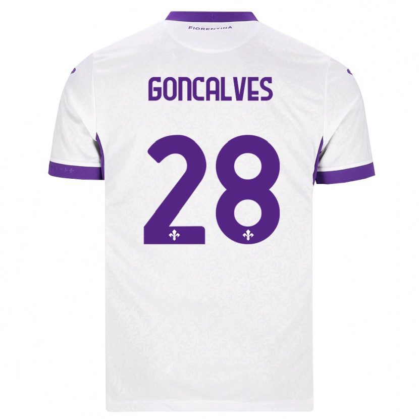 Danxen Dames Pedro Gonçalves #28 Wit Paars Uitshirt Uittenue 2026/27 T-Shirt