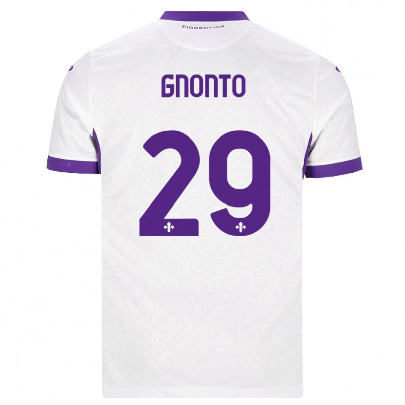 Danxen Dames Wilfried Gnonto #29 Wit Paars Uitshirt Uittenue 2026/27 T-Shirt