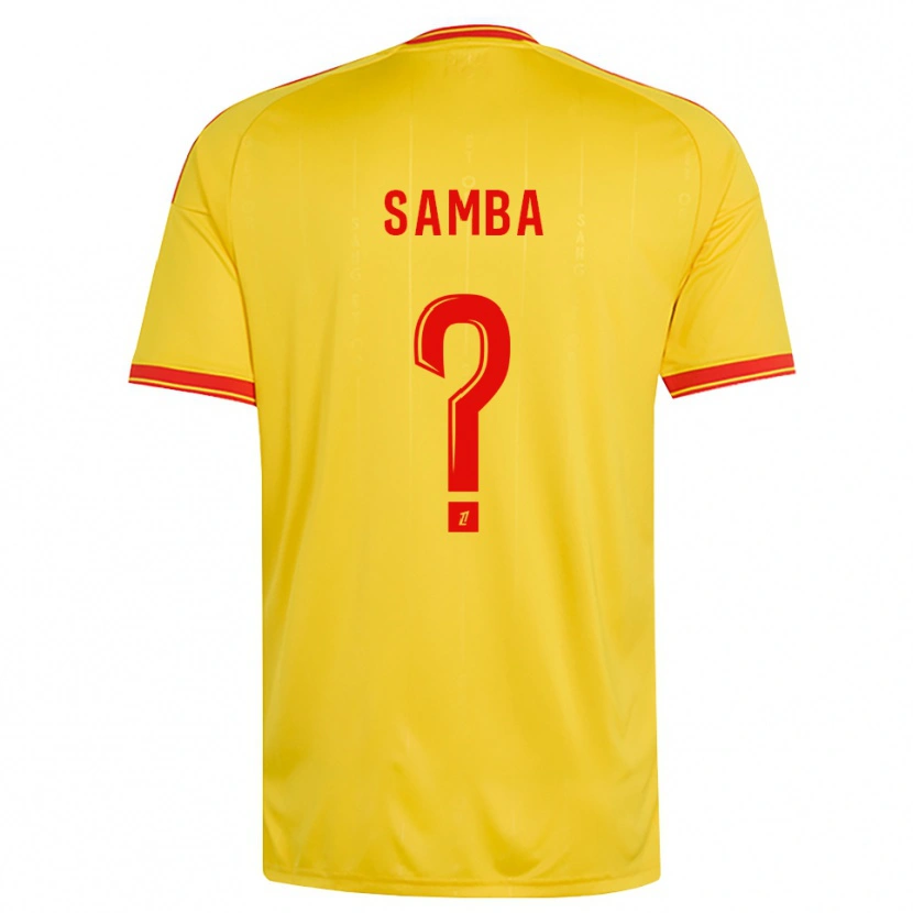 Danxen Dames Emmanuel Samba #0 Goud Oranje Rood Thuisshirt Thuistenue 2026/27 T-Shirt