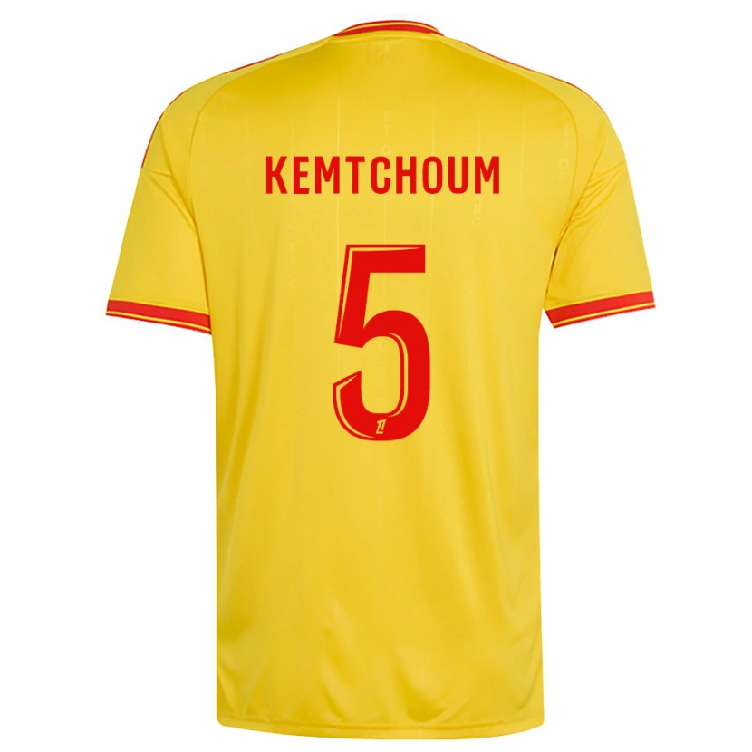 Danxen Dames Noé Kemtchoum #5 Goud Oranje Rood Thuisshirt Thuistenue 2026/27 T-Shirt