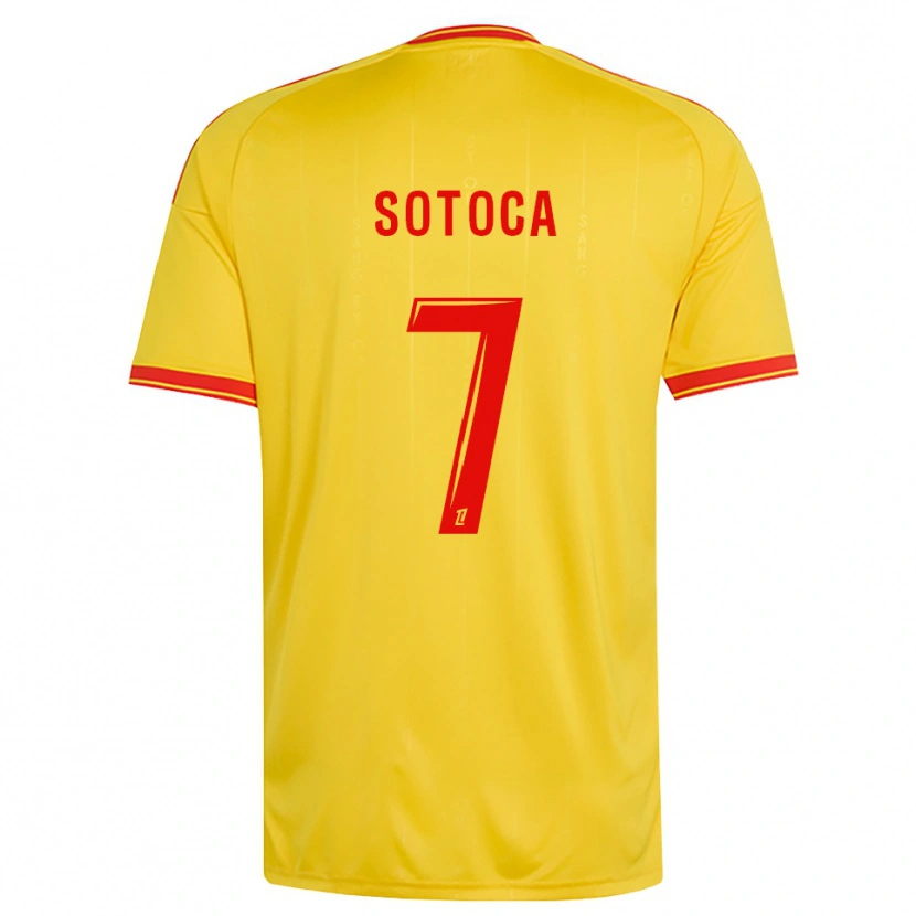Danxen Dames Florian Sotoca #7 Goud Oranje Rood Thuisshirt Thuistenue 2026/27 T-Shirt