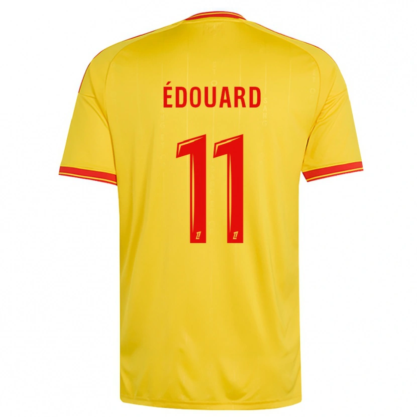 Danxen Dames Odsonne Édouard #11 Goud Oranje Rood Thuisshirt Thuistenue 2026/27 T-Shirt
