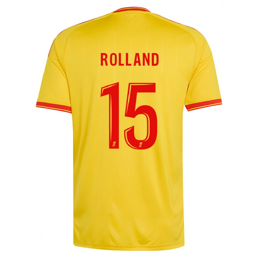 Danxen Dames Paul Rolland #15 Goud Oranje Rood Thuisshirt Thuistenue 2026/27 T-Shirt
