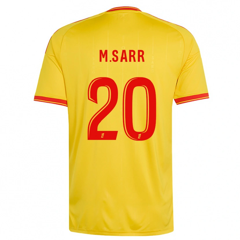 Danxen Dames Malang Sarr #20 Goud Oranje Rood Thuisshirt Thuistenue 2026/27 T-Shirt