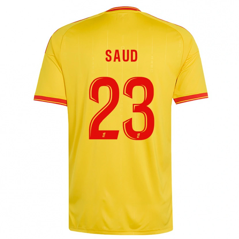 Danxen Dames Saud Abdulhamid #23 Goud Oranje Rood Thuisshirt Thuistenue 2026/27 T-Shirt