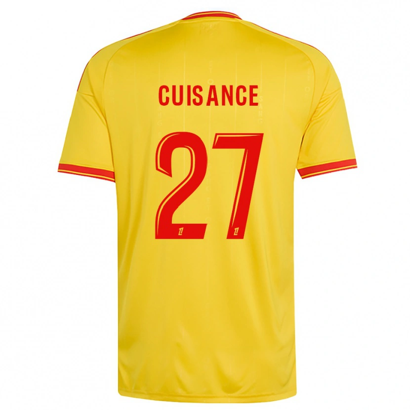 Danxen Dames Michaël Cuisance #27 Goud Oranje Rood Thuisshirt Thuistenue 2026/27 T-Shirt