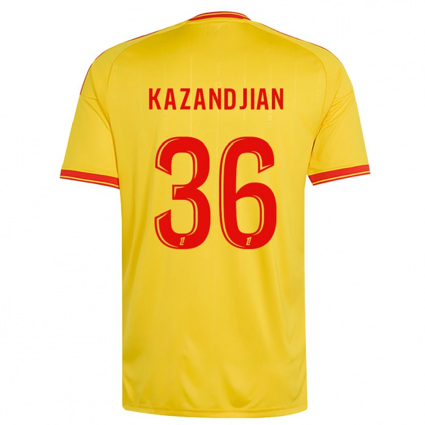 Danxen Dames Lara Kazandjian #36 Goud Oranje Rood Thuisshirt Thuistenue 2026/27 T-Shirt