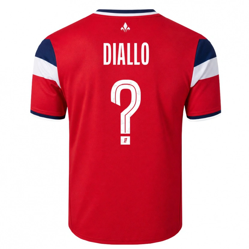 Danxen Dames Alpha Diallo #0 Rood Wit Koninklijk Blauw Thuisshirt Thuistenue 2026/27 T-Shirt