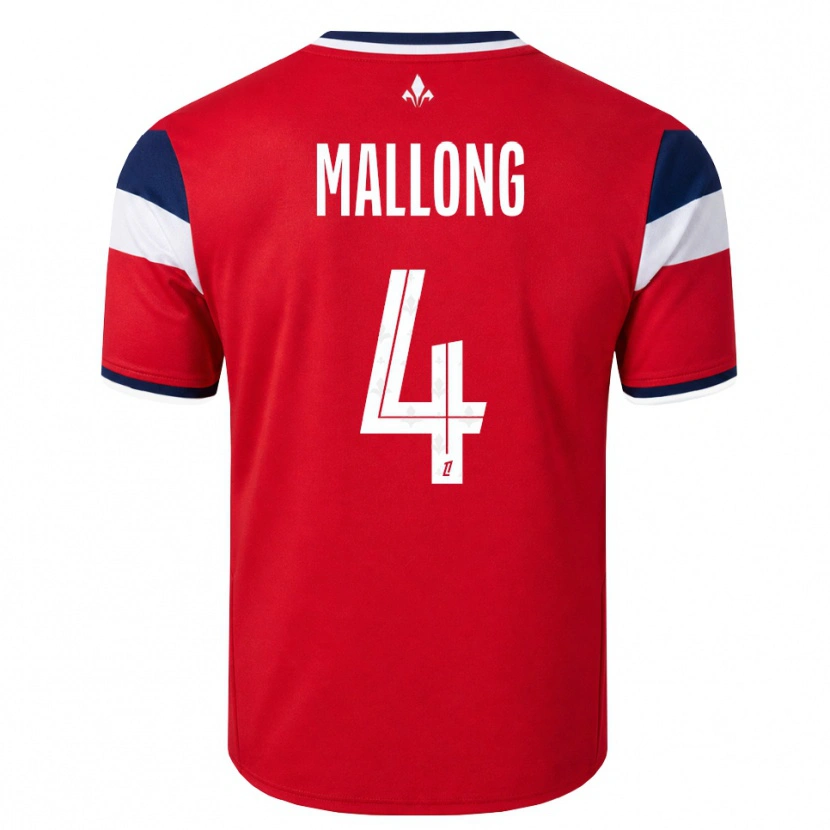 Danxen Dames Raphaël Mallong #4 Rood Wit Koninklijk Blauw Thuisshirt Thuistenue 2026/27 T-Shirt