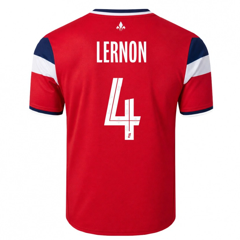 Danxen Dames Jessica Lernon #4 Rood Wit Koninklijk Blauw Thuisshirt Thuistenue 2026/27 T-Shirt