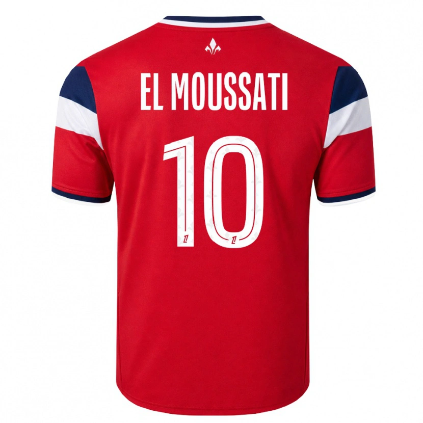 Danxen Dames Redouane El Moussati #10 Rood Wit Koninklijk Blauw Thuisshirt Thuistenue 2026/27 T-Shirt