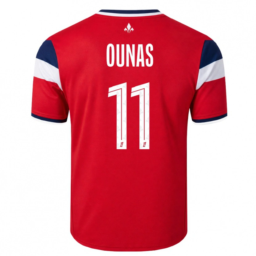 Danxen Dames Adam Ounas #11 Rood Wit Koninklijk Blauw Thuisshirt Thuistenue 2026/27 T-Shirt
