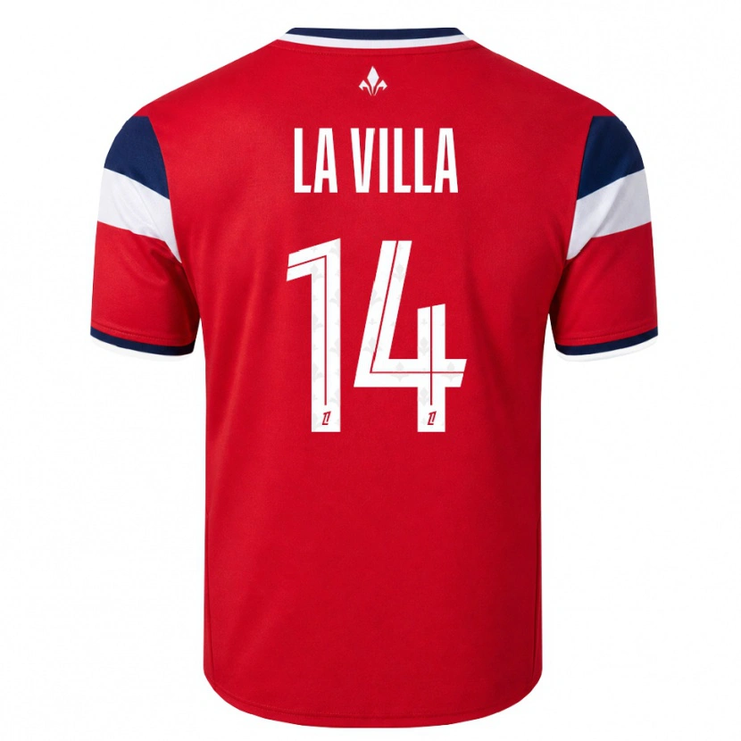 Danxen Dames Caroline La Villa #14 Rood Wit Koninklijk Blauw Thuisshirt Thuistenue 2026/27 T-Shirt