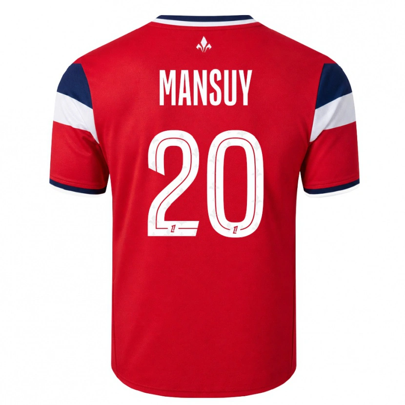 Danxen Dames Heloise Mansuy #20 Rood Wit Koninklijk Blauw Thuisshirt Thuistenue 2026/27 T-Shirt