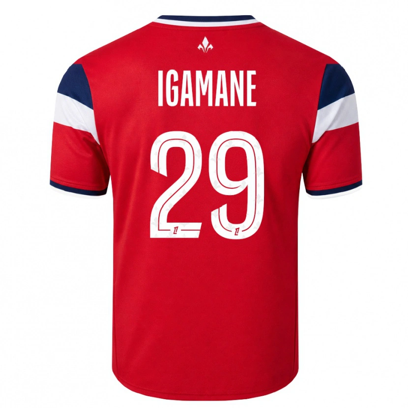 Danxen Dames Hamza Igamane #29 Rood Wit Koninklijk Blauw Thuisshirt Thuistenue 2026/27 T-Shirt