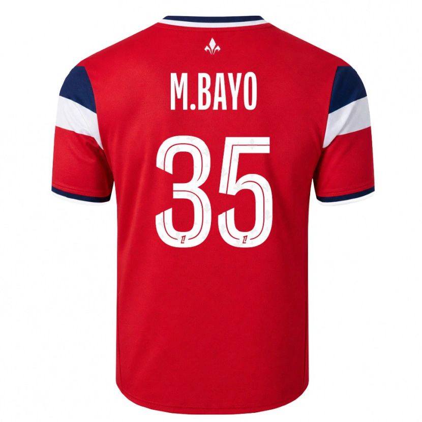 Danxen Dames Mohamed Bayo #35 Rood Wit Koninklijk Blauw Thuisshirt Thuistenue 2026/27 T-Shirt