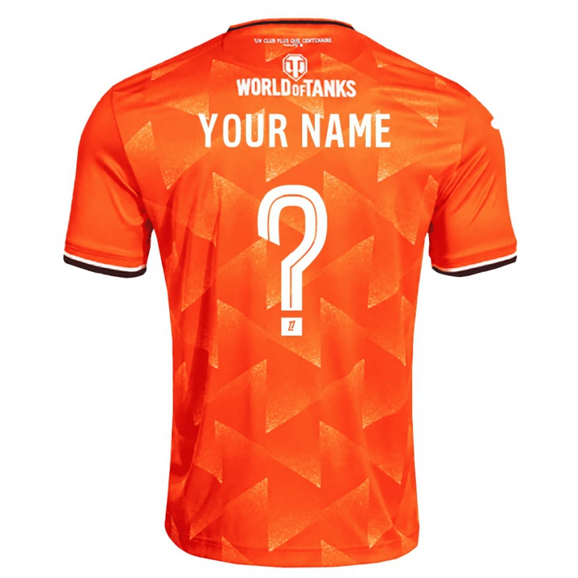 Danxen Dames Uw Naam #0 Oranje Wit Zwart Thuisshirt Thuistenue 2026/27 T-Shirt