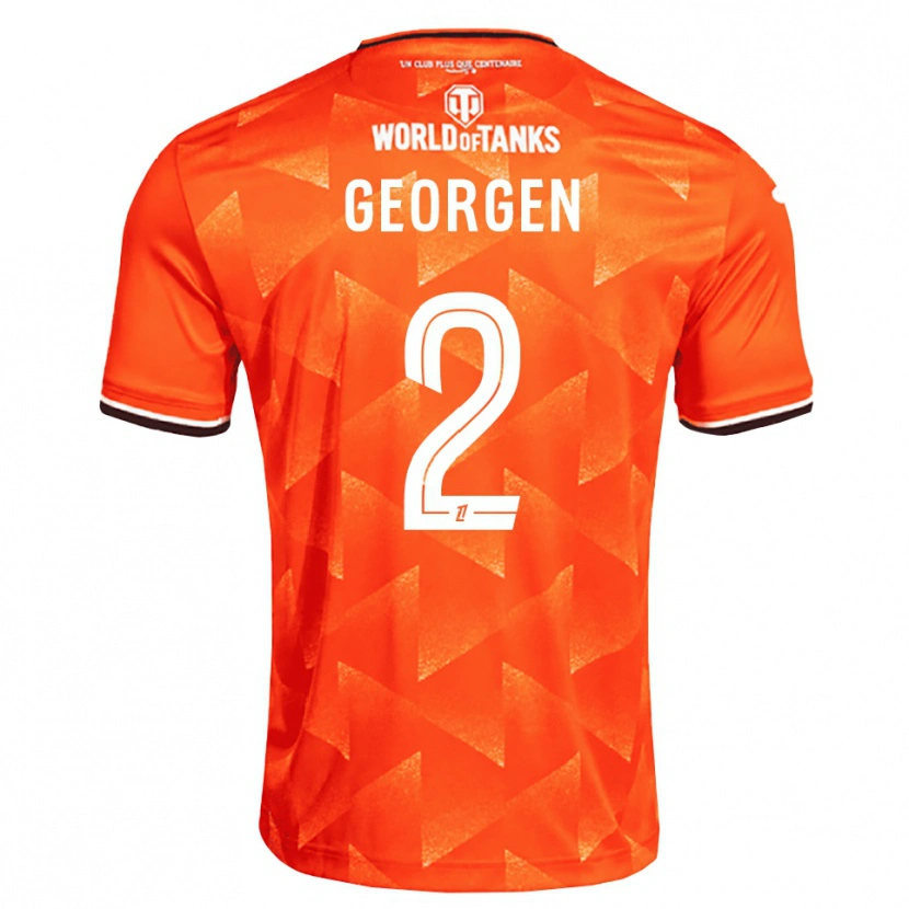 Danxen Dames Alec Georgen #2 Oranje Wit Zwart Thuisshirt Thuistenue 2026/27 T-Shirt