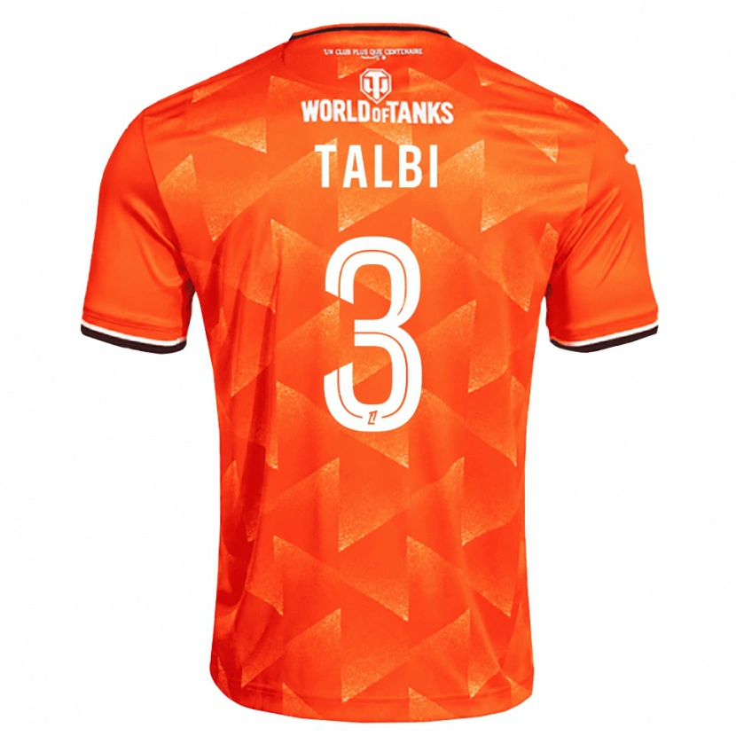 Danxen Dames Montassar Talbi #3 Oranje Wit Zwart Thuisshirt Thuistenue 2026/27 T-Shirt
