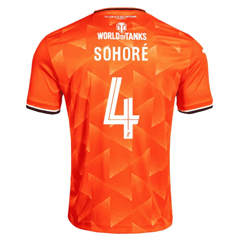 Danxen Dames Seni Sohoré #4 Oranje Wit Zwart Thuisshirt Thuistenue 2026/27 T-Shirt