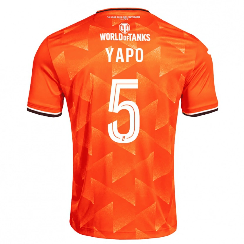 Danxen Dames Ezekiel Yapo #5 Oranje Wit Zwart Thuisshirt Thuistenue 2026/27 T-Shirt
