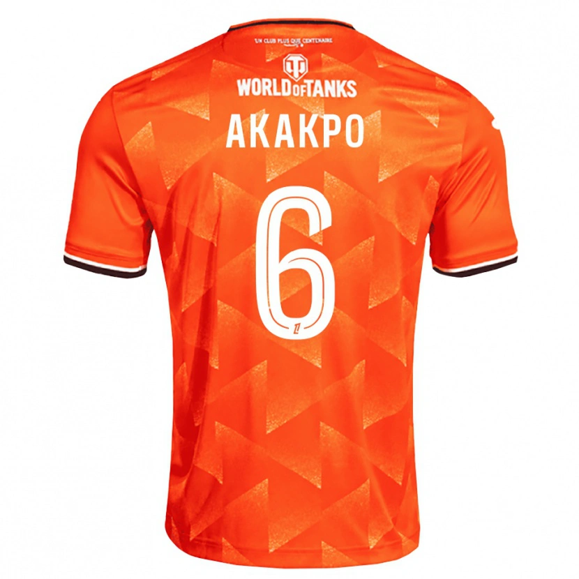 Danxen Dames Izak Akakpo #6 Oranje Wit Zwart Thuisshirt Thuistenue 2026/27 T-Shirt