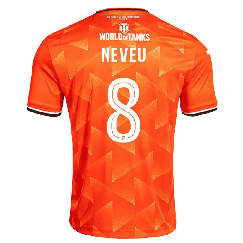 Danxen Dames Tom Neveu #8 Oranje Wit Zwart Thuisshirt Thuistenue 2026/27 T-Shirt