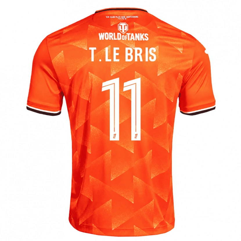 Danxen Dames Théo Le Bris #11 Oranje Wit Zwart Thuisshirt Thuistenue 2026/27 T-Shirt