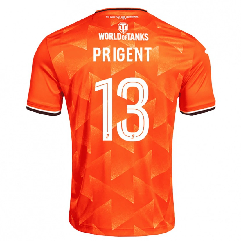 Danxen Dames Matéo Prigent #13 Oranje Wit Zwart Thuisshirt Thuistenue 2026/27 T-Shirt