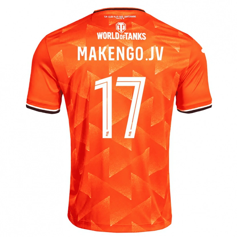Danxen Dames Jean-Victor Makengo #17 Oranje Wit Zwart Thuisshirt Thuistenue 2026/27 T-Shirt