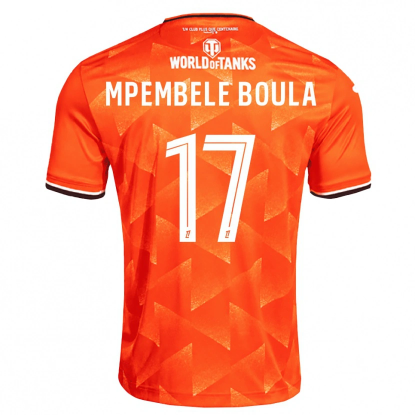 Danxen Dames Exaucé Mpembele Boula #17 Oranje Wit Zwart Thuisshirt Thuistenue 2026/27 T-Shirt