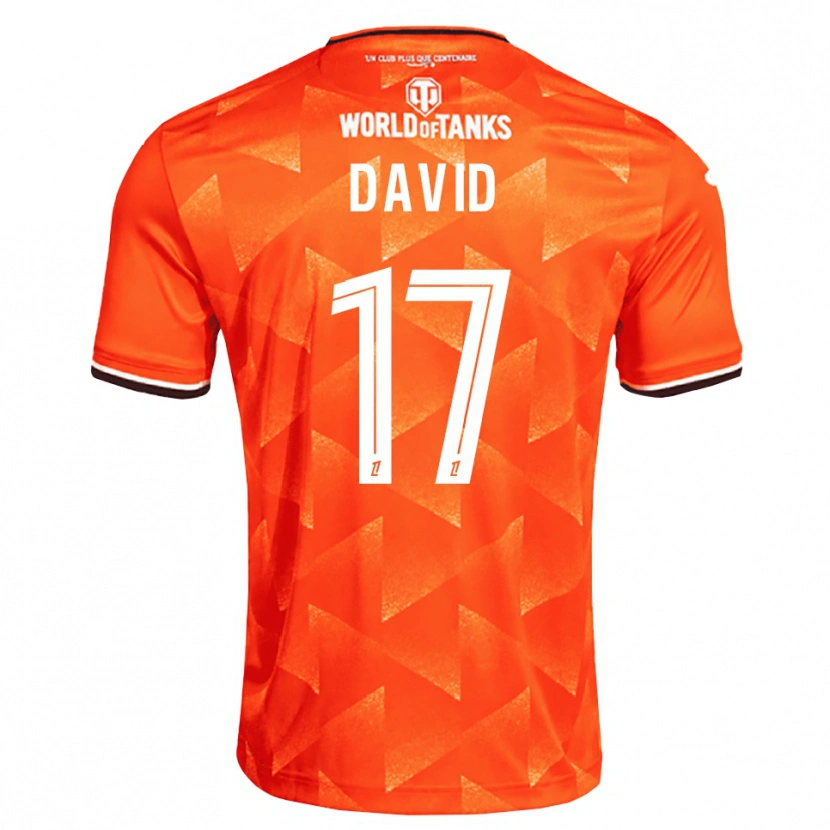 Danxen Dames Dune David #17 Oranje Wit Zwart Thuisshirt Thuistenue 2026/27 T-Shirt