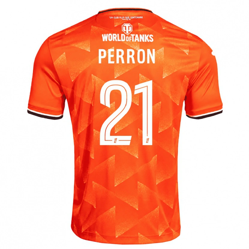 Danxen Dames Angéline Perron #21 Oranje Wit Zwart Thuisshirt Thuistenue 2026/27 T-Shirt