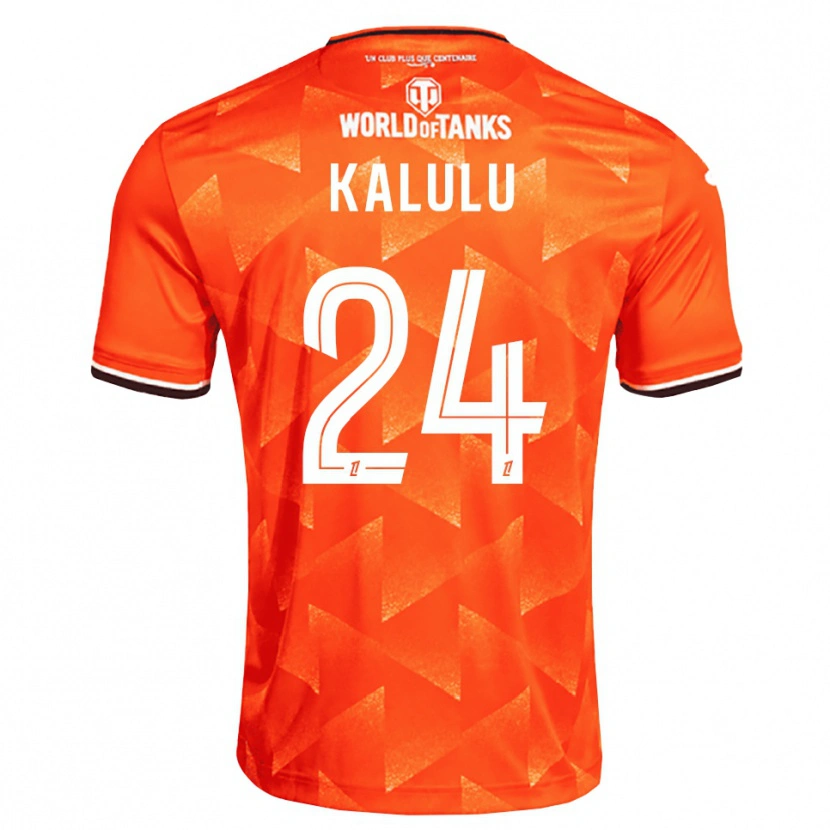 Danxen Dames Gédéon Kalulu #24 Oranje Wit Zwart Thuisshirt Thuistenue 2026/27 T-Shirt