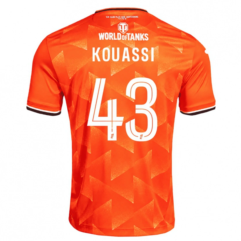 Danxen Dames Arsène Kouassi #43 Oranje Wit Zwart Thuisshirt Thuistenue 2026/27 T-Shirt