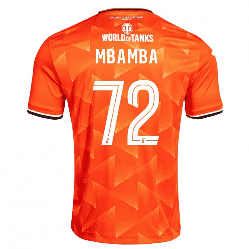 Danxen Dames Noah Mbamba #72 Oranje Wit Zwart Thuisshirt Thuistenue 2026/27 T-Shirt