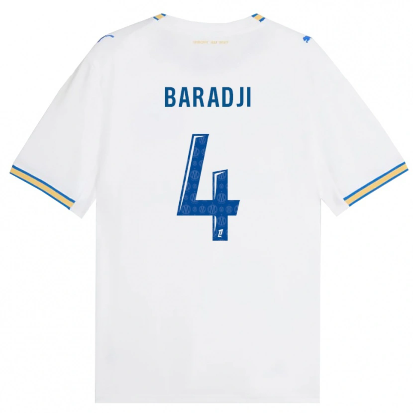 Danxen Dames Mohamed Baradji #4 Dodgerblauw Wit Thuisshirt Thuistenue 2026/27 T-Shirt