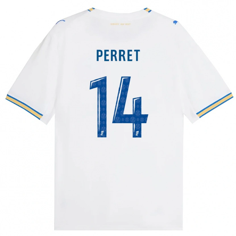 Danxen Dames Jenny Perret #14 Dodgerblauw Wit Thuisshirt Thuistenue 2026/27 T-Shirt