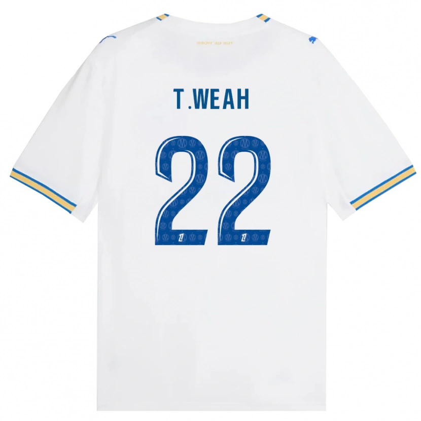 Danxen Dames Timothy Weah #22 Dodgerblauw Wit Thuisshirt Thuistenue 2026/27 T-Shirt