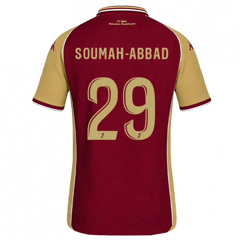 Danxen Dames Édouard Soumah-Abbad #29 Goudenrood Donkerrood Thuisshirt Thuistenue 2026/27 T-Shirt