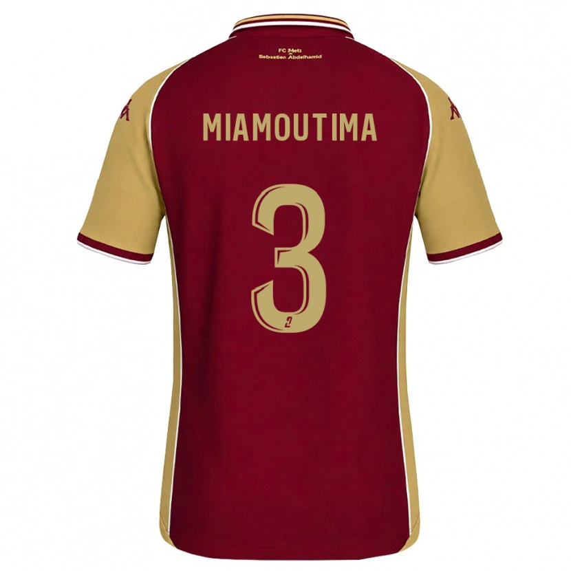 Danxen Dames Harly-James Miamoutima #3 Goudenrood Donkerrood Thuisshirt Thuistenue 2026/27 T-Shirt