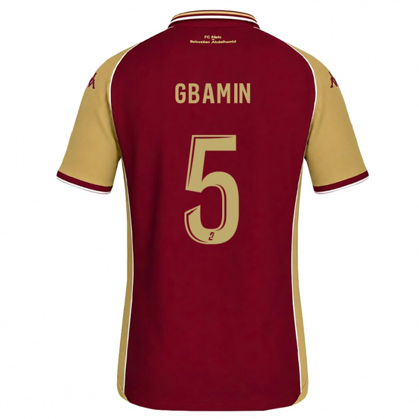 Danxen Dames Jean-Philippe Gbamin #5 Goudenrood Donkerrood Thuisshirt Thuistenue 2026/27 T-Shirt