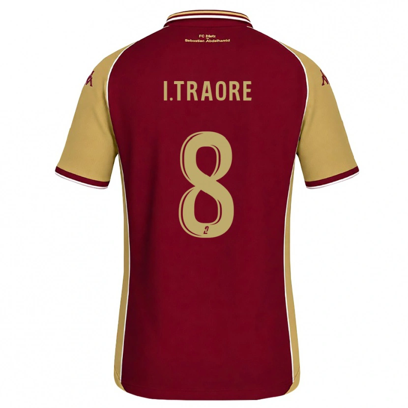 Danxen Dames Ismaël Traoré #8 Goudenrood Donkerrood Thuisshirt Thuistenue 2026/27 T-Shirt