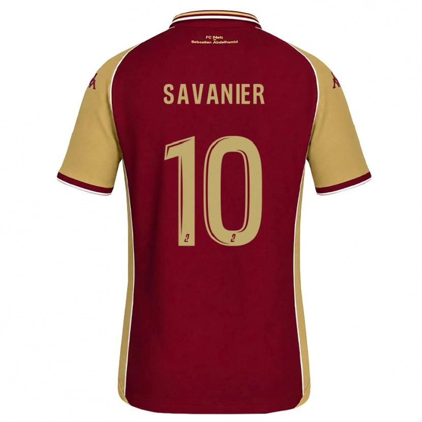 Danxen Dames Téji Savanier #10 Goudenrood Donkerrood Thuisshirt Thuistenue 2026/27 T-Shirt