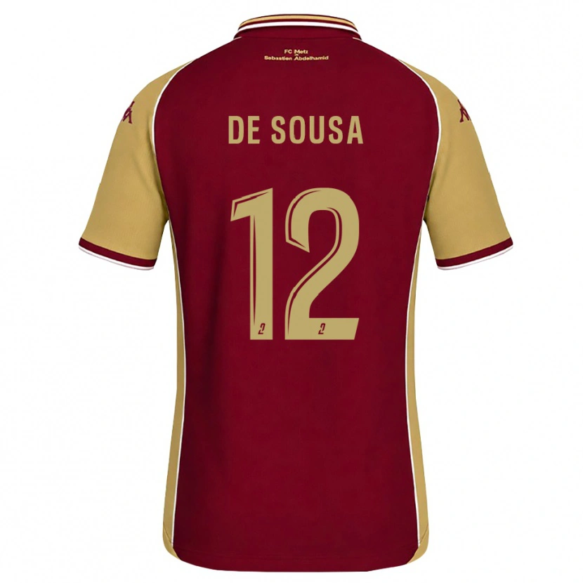 Danxen Dames Jackson De Sousa #12 Goudenrood Donkerrood Thuisshirt Thuistenue 2026/27 T-Shirt