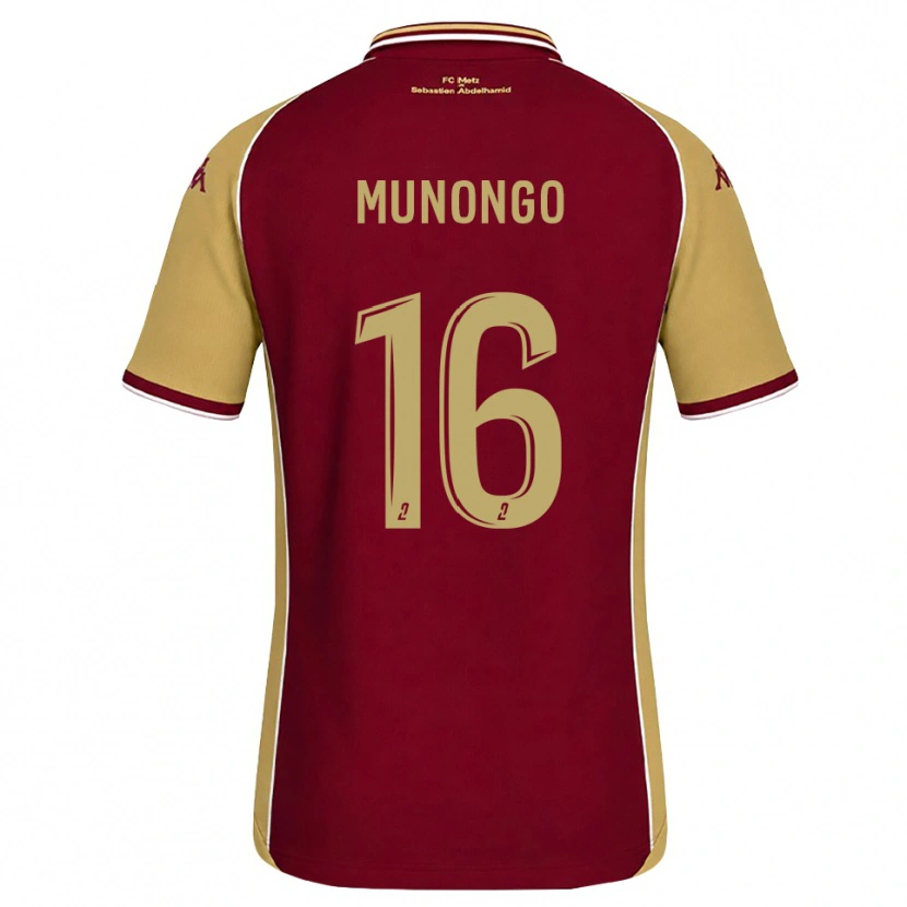 Danxen Dames Goodness Munongo #16 Goudenrood Donkerrood Thuisshirt Thuistenue 2026/27 T-Shirt