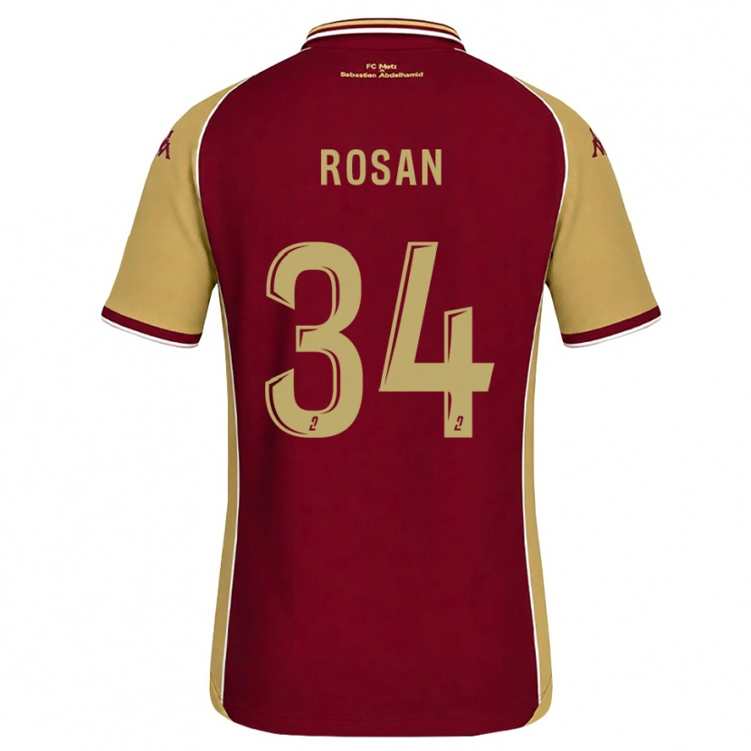 Danxen Dames Kaylia Rosan #34 Goudenrood Donkerrood Thuisshirt Thuistenue 2026/27 T-Shirt