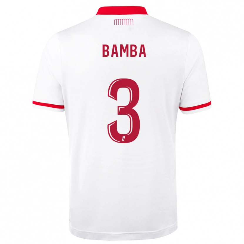 Danxen Dames Ismaïl Bamba #3 Rood Wit Thuisshirt Thuistenue 2026/27 T-Shirt
