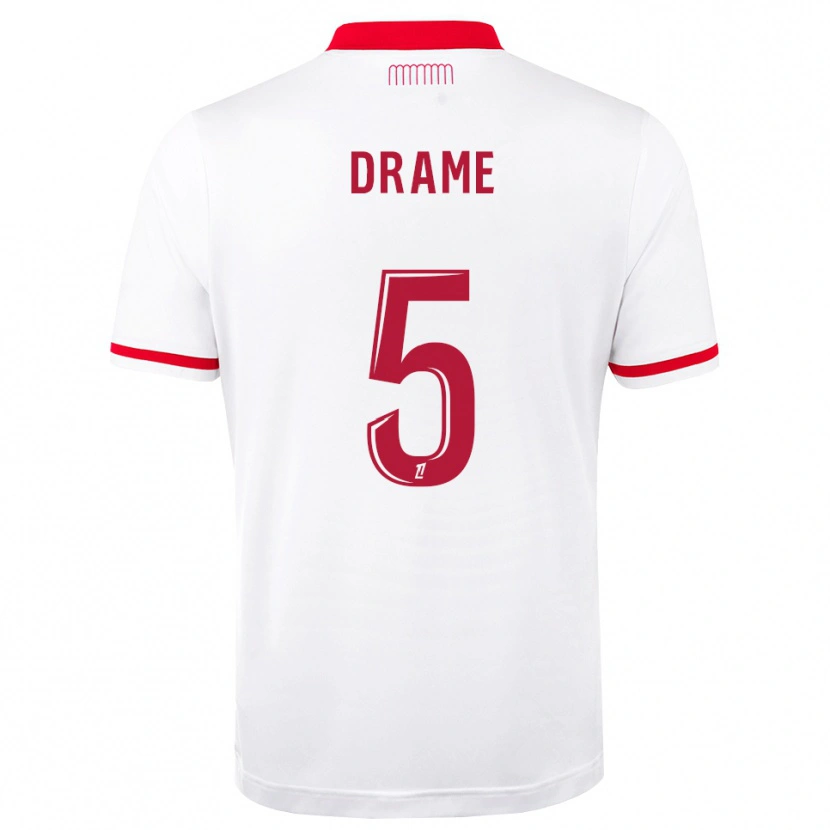 Danxen Dames Massiremba Dramé #5 Rood Wit Thuisshirt Thuistenue 2026/27 T-Shirt