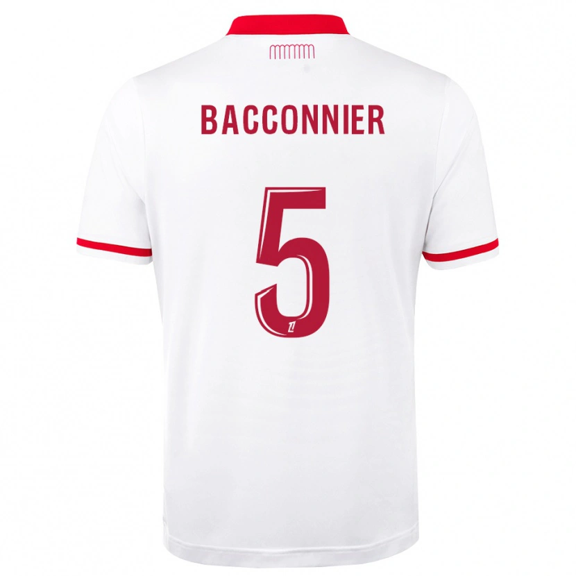 Danxen Dames Kévin Bacconnier #5 Rood Wit Thuisshirt Thuistenue 2026/27 T-Shirt